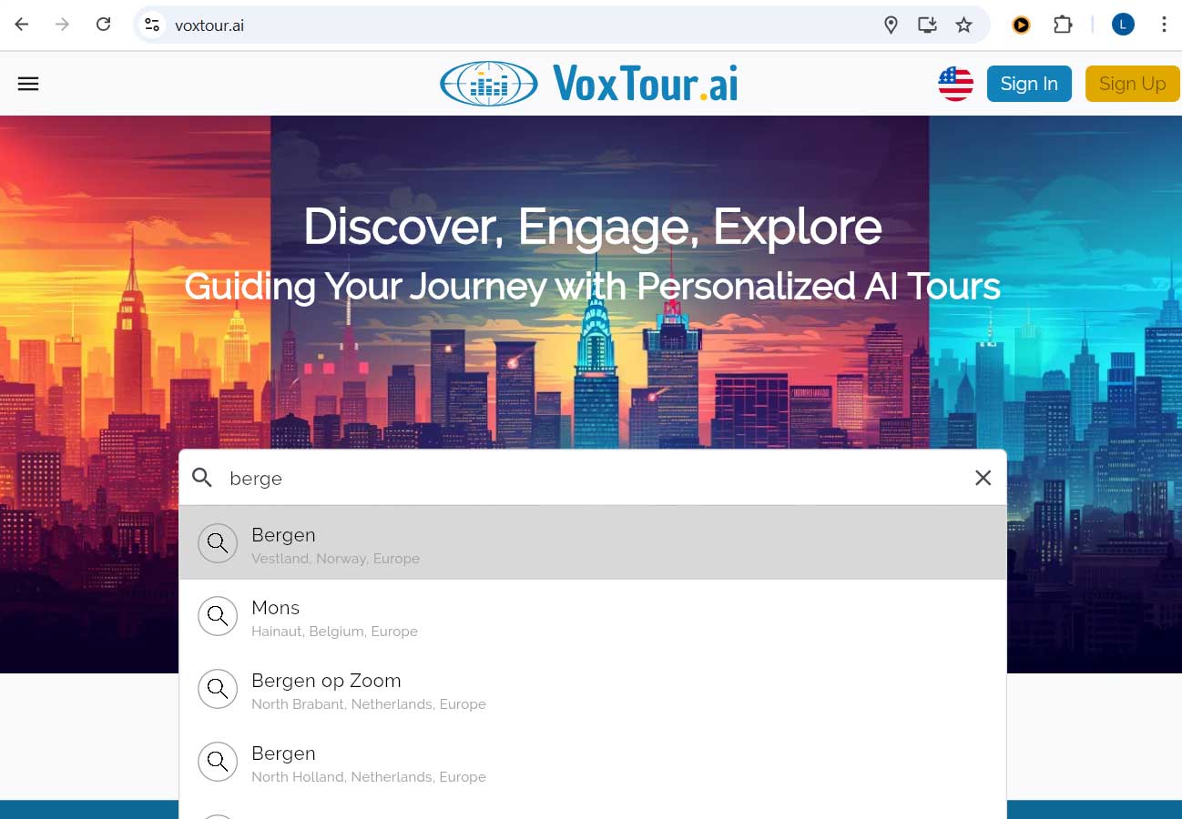 How to Use VoxTour.ai - A Step-by-Step Guide with Bergen, Norway